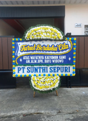 Papan Bunga Duka di Pancuran Gerobak